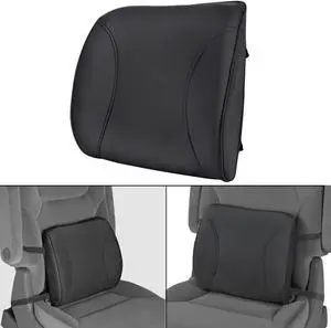 BDK BS-300-BK Durable Foam Lumbar Support 3D Balanced Firmness Cushion-Lower Back Pain Relief-Best for Office Chair, Car Seat, Recliner, Black BDK BS-300-BK Durable Foam Lumbar Support 3D Balanced Firmness Cushion-Lower Back Pain Relief-Best for Office Chair, Car Seat, Recliner, Black