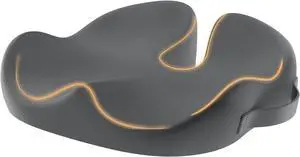 ProtoArc Seat Cushion for Tailbone Pain Relief, Office Chair Cushion, Coccyx Cushion, Ergonomic Memory Foam Seat Cushion for Home, Car, Pressure Relief Pad for Hip, Coccyx, All Day Comfort - Dark Gray