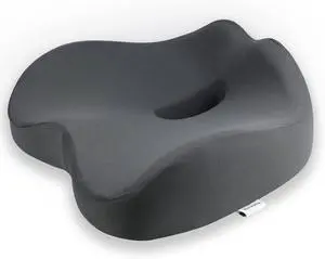 Chair Seat Cushion, Memory Foam Cushions for Office Chair, Car Seat, Airplane, Relieving Pressure Tailbone Sciatica Back Pain for Long Sitting Office Workers, Car DriversGrey