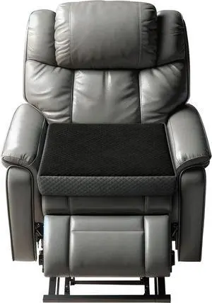 Kolbs Extra Large Recliner Cushion | Chic 2 Tone Velvet Cover | Memory Foam Seat Pillow 5 inch Thick 20 x 20 | Recline Chair Cushions for Elderly - Extra Large Chair Pad