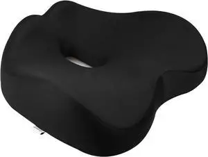 Seat Cushions - Memory Foam Seat Cushions for Office Chairs - Pressure Relief Seat Cushion for Tailbone Pain Relief - Ergonomic Support for Long Sitting Workers & Car Seat Cushions for Drivers