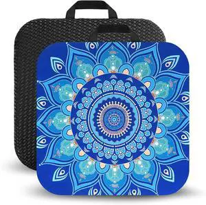 Mandala Gel Seat Cushion for Office Chair Back Hip Pain Relief - Large Thick Breathable Gel Seat Cushion for Car Long Sitting Pressure Relief