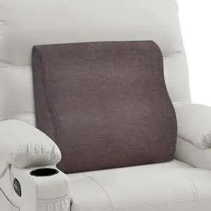TANYOO Back Support Pillow for Recliner Dual Layer Lumbar Support Pillow with Gel Memory Foam Ergonomic Orthopedic Couch Lumbar Cushions for Elderly Lower Back Pain Relief Washable Cover Brown