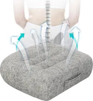 Super Thicken Car Seat Cushion for Adults/Office Chair Cushions/Butt Pillow for Car Long Sitting,Portable Car Seat Pad Fatigue Relief Suitable for Trucks,Cars,Office Chairs,WheelchairsLight gray