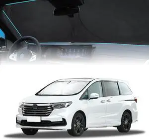 for Odyssey 2026 Windshield Sun Shade Foldable Sunshade fit for Honda Odyssey 2018-2024 2025 LX,EX,EX-L,Touring,Elite Minivan Windshield Cover, Front Window Shield 210T Sun Visor Car Accessories