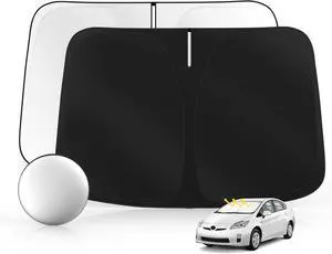 Windshield Sun Shade for Toyo-ta Prius 2010-2015 Foldable Sunshade Custom Fit Front Window Car Interior Accessories Protector Blocks UV Rays