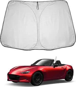 LUWU for 2016-2025 MX-5 Windshield Sun Shade 2025 MX-5 Windshield Sunshades Car Sun Visor Block UV Ray Front Window Sunshade