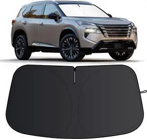 Windshield Sun Shade for Nissan Rogue 2021-2025 Foldable Sun Visor Protector for Rogue Accessories Sunshade Car Front Window Sunshades Blocks UV Rays