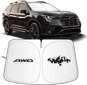 for Subaru Ascent Sun Shade 2019-2024 2025, Car Front Window Covers Sun Visor Protector, Foldable Blocks UV Rays Windshield Sunshade for Subaru Ascent Accessories