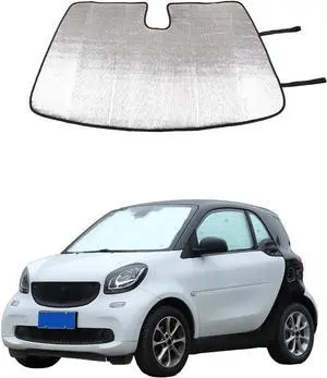 YIWANG Car Windshield Sunshade, Car Sun Shade Full Rear Window Shades for Benz Smart, UV Rays Sun Visor Protector (Front Window-1PC)