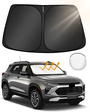 Custom Fit Windshield Sun Shade for Trailblazer 2021-2025, Foldable, Easy to Install & Store, Full Coverage, 210T Reflective Fabric, Blocks 99% of UV Rays