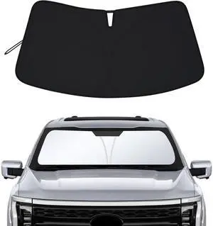 Windshield Sun Shade for Ford F150 2021-2025, Custom Fit Foldable Front Window Sunshade Sun Visor Protector, Block UV Rays Keep Your Car Cooler