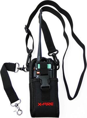 X-FIRE® Radio Strap Washable Firefighter EMS Portable Radio Shoulder/Duty Belt Holder w/Anti-Sway Strap