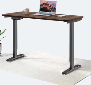 MotionGrey Standing Desk Height Adjustable Electric Motor Sit-to-Stand Desk Computer for Home and Office - Black Frame (43x24 Tabletop Included)