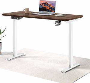 MotionGrey Standing Desk Height Adjustable Electric Motor Sit-to-Stand Desk Computer for Home and Office - White Frame (55x24 Tabletop Included)