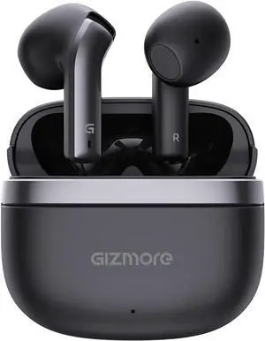 GIZMORE TWS 809 Pro Bluetooth 5.3 | Featherlite Sung Fit in-Ear Wireless Earbuds Bluetooth Headset Provide Up to 20 Hours of Playtime with The Charging Case (Black)