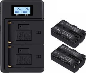 CITYORK NPFM500H  NP-FM500H Batteries with Charger For Sony A57 A58 A65 A77 A99 A550 A560 A580 Battery L50 SLT-A68 ILA77 SLT-A77 II