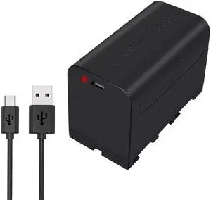 CITYORK NP-F750 NP-F770 Li-ion Camera Battery for Sony NP F970 F960 F550 F570 QM91D CCD-RV100 TRU47E,5200mAH