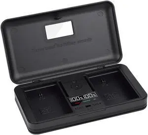 CITYORK LP-E6 LCD multifunction charger case for Canon LP-E6, LP-E6N and Canon EOS 5D Mark II/III/IV, 5DS, 5DS R, 6D, 7D, 7D Mark II, 60D, 70D, 80D camera