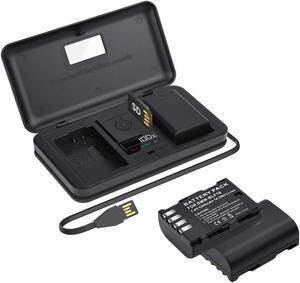 CITYORK 2 Pack 7.2v 2200mAh DMW-BLF19E DMW-BLF19 Batteries with Battery Charging Storage Box for Panasonic Lumix GH3 GH4 GH5 G9 DMC-GH3K DC-GH5GK