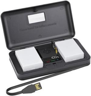 CITYORK 2 Pack 7.4V 2000mAh LP-E8 Batteries with LCD Charger Battery Case for Canon EOS 550D 600D 700D X4 X5 X6i X7i T2i T3i T4i T5i Camera