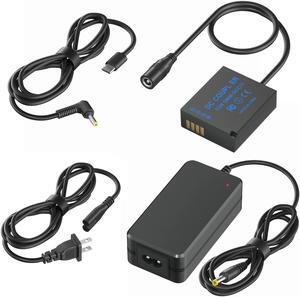 CITYORK DMW-DCC11  Dummy Battery Coupler Power Connector (DMW-BLE9 DMW-BLG10 Dummy Battery Replacement) for Lumix DMC-GF6 DMC-GF5 DMC-GF3 DMC-S6 DMC-GX7 DMC-LX100 GX80 GX85 GX85CGK GX85K GX7 MARKII Ca