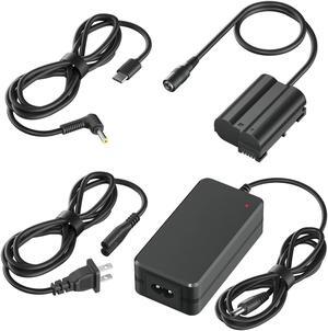 CITYORK EP-5B Dummy Battery Coupler Power Connector EP 5B AC Power Supply Adpter EN-EL15 for Nikon D7500 D7200 D7000 D7100 Z6 Z7 D750 D780 D800 D600 Z5 D500 Z6II Z7II D810 D610 D800E 1V1 Cameras.