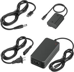 CITYORK NP-FZ100 AC Power Supply Adapter NPFZ100 Dummy Battery DC Coupler Kit for Sony Alpha A6600, A6700, ZV-E1, a7C, A1, A7 III,A7 IV, A7R III, A7R IV, A7R V, A7S III, A9, A9 II, A9R, A9S Cameras.