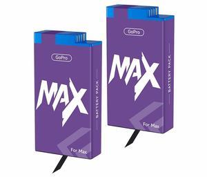 CITYORK 2 Pack Gopro Max Rechargeable Battery Replacement for Gopro Max/Gopro Max 360 /Gopro ACDBD-001 ACBAT-001 Sport Camera Accessories 1860mAh