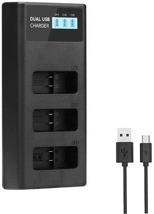CITYORK GoPro Battery Storage Box 3-Clot Charger for GoPro Hero 12 Black Hero 11 Black Hero 10 Black Hero 9 Black battery