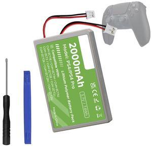 CITYORK 1-Pack PS4 Battery Replacement for PS4/PS4 Pro/P4 Slim PS4 DualsShock 4 Controller CUH-ZCT1E CUH-ZCT1H CUH-ZCT1U CUH-ZCT2 CUH-ZCT2U 3.7V 2000mAh