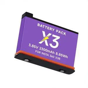 CITYORK 360 X3 Replacement Batteries (1 Packs) for Insta360 ONE X3 Action Camera-2300mAh