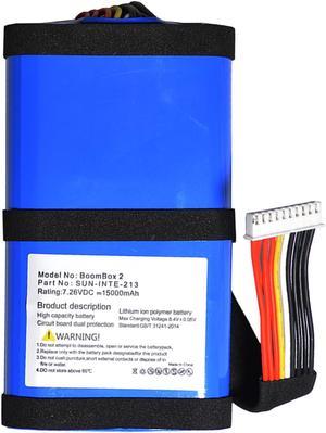 CITYORK Replacement Battery for JBL Boombox 2 Speaker, SUN-INTE-213,SUN-INTE-268,15000mAh/7.4V