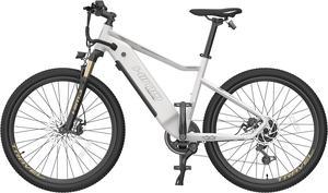 HIMO C26 Electric Bike White. Max Battery Range up to 100 KM, 48V 10Ah Removable Battery, Shimano 7-Speed, 0-7 level pedal assist, Large Multifunction LCD Display