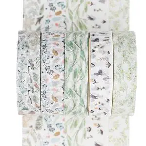 5 Rolls Washi Tape Set Creative Basic Skinny Decorative Tapes for Arts, DIY Crafts, Bullet Journals, Planners, Scrapbooking, Wrapping (Vine) 5 Rolls Washi Tape Set Creative Basic Skinny Decorative Tapes for Arts, DIY Crafts, Bullet Journals, Planners, Scrapbooking, Wrapping (Vine)