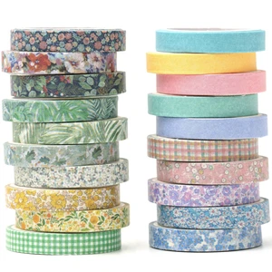Vintage Washi Tape Set 20 Rolls Skinny Retro Decorative Antique Patterns Masking Tapes for Arts, DIY Crafts, Journals, Planners, Scrapbook, Wrapping (Nature) Vintage Washi Tape Set 20 Rolls Skinny Retro Decorative Antique Patterns Masking Tapes for Arts, DIY Crafts, Journals, Planners, Scrapbook, Wrapping (Nature)