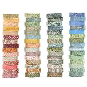 Basic Patterns Washi Tape Set 60 Rolls Geometric Elegance Decorative Skinny Masking Tapes for Arts, DIY Crafts, Journals, Planners, Scrapbook, Wrapping (Bygone Days) Basic Patterns Washi Tape Set 60 Rolls Geometric Elegance Decorative Skinny Masking Tapes for Arts, DIY Crafts, Journals, Planners, Scrapbook, Wrapping (Bygone Days)