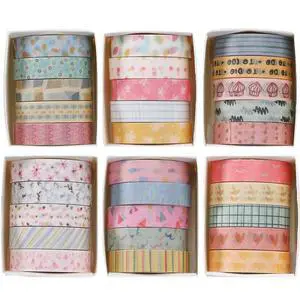 Basic Washi Tape Set 30 Rolls Cute Patterns Decorative Skinny Slim Masking Tapes for Arts, DIY Crafts, Journals, Planners, Scrapbook, Wrapping (Kawaii One) Basic Washi Tape Set 30 Rolls Cute Patterns Decorative Skinny Slim Masking Tapes for Arts, DIY Crafts, Journals, Planners, Scrapbook, Wrapping (Kawaii One)