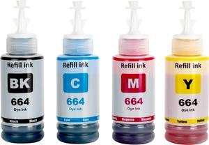 NexNova Ink Set 664 for Epson for EcoTank Printer L210 L220 L300 L355 L365 L555 L1300