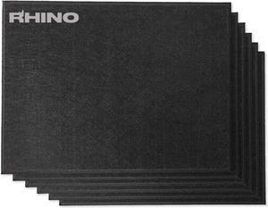 Windscreen Supply Co. 6-Pack RHINO Fireproof Acoustic Sound Proofing Wall Panels 16 in. x 12 in. Black - RHP1612B