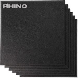 Windscreen Supply Co. 6-Pack RHINO Fireproof Acoustic Sound Proofing Wall Panels 12 in. x 12 in. Black - RHP1212B