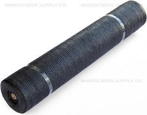 Windscreen Supply Co. Heavy Duty Mesh Privacy Shade Raw Roll 5 ft. 10 in. x 100 ft. 60% Blockage Black - PS6160BLK
