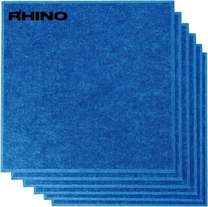Windscreen Supply Co. 6-Pack RHINO Fireproof Acoustic Sound Proofing Wall Panels 12 in. x 12 in. Blue - RHP1212E