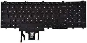 Replacement Keyboard for Dell Latitude 5500 5501 5510 5511, Precision 3540 3541 3550 3551 Series Laptop with Backlit with Pointer US Layout P/N: 0MMH7V NSK-EX0BC PK132FA1B00