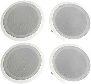 NEW PYLE PDIC81RD 8" 1000W Round Wall And Ceiling Home Speakers 2 PAIR