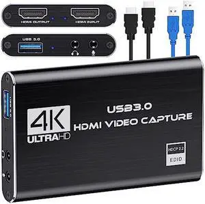 DIGITNOW Audio Video Capture Card,4K HDMI USB 3.0 Capture Adapter Video Converter 1080P 60fps Portable Capture Device for Video Game Recording Live Streaming Broadcasting,Support PS4 Xbox One Camera DIGITNOW Audio Video Capture Card,4K HDMI USB 3.0 Capture Adapter Video Converter 1080P 60fps Portable Capture Device for Video Game Recording Live Streaming Broadcasting,Support PS4 Xbox One Camera