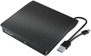 Alphami External CD/DVD Drive, USB 3.0 Type-C Lightscribe DVD Burner External Ultra-Slim Portable CD DVD +/-RW ROM USB DVD Drive Compatible with Laptop Desktop PC Windows Linux Macos Alphami External CD/DVD Drive, USB 3.0 Type-C Lightscribe DVD Burner External Ultra-Slim Portable CD DVD +/-RW ROM USB DVD Drive Compatible with Laptop Desktop PC Windows Linux Macos