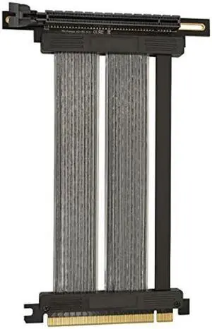 Eagolloar PCIE 4.0 x16 Extender Riser Cable,High Speed Flexible Right Angle PCI-E Port GPU Graphic Card Extension Cable-200mm