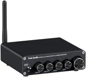 Fosi Audio BT30D Bluetooth 5.0 Stereo Audio Receiver Amplifier 2.1 Channel Mini Hi-Fi Class D Integrated Amp 50 Watt x2+100 Watt for Home Outdoor Passive Speakers/Subwoofer Powered Subwoofer Fosi Audio BT30D Bluetooth 5.0 Stereo Audio Receiver Amplifier 2.1 Channel Mini Hi-Fi Class D Integrated Amp 50 Watt x2+100 Watt for Home Outdoor Passive Speakers/Subwoofer Powered Subwoofer