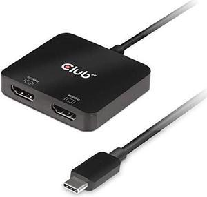 Club 3D USB3.2 Gen2 Type C(DP Alt-Mode) to HDMI Dual Monitor 4K60Hz M/F MST hub (CSV-1556)